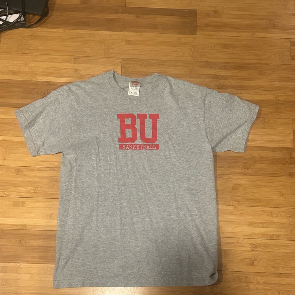 Fruit of the Loom Gray BU Basketball Tee